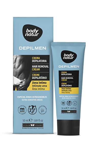 Body Natur Depilatory cream for men, intimate area, ultrasensitive, 50 ml,