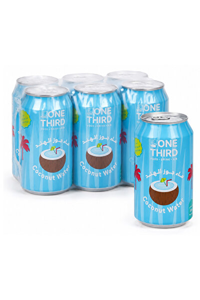 One Third Coconut Water, 330 ml set 6pcs, Natural no added Sugar, 97% coconut...