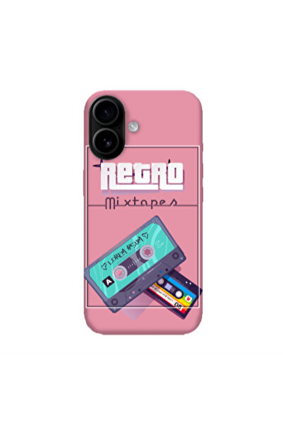 Other Apple Iphone 16 plus Mixtapes Pink Colored Silicone TPU Θήκη