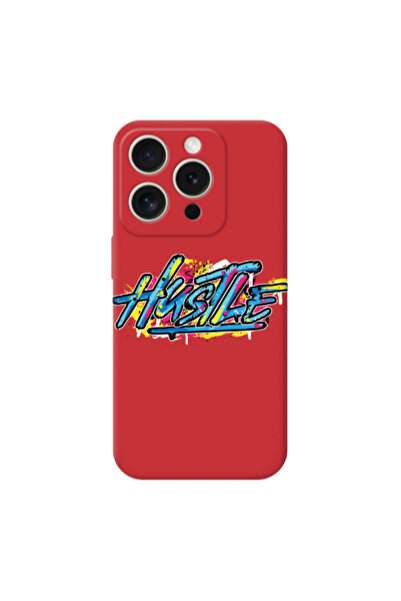 Other Apple iPhone 15 Pro Hustle Red Colored Silicone TPU Θήκη
