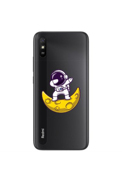 Other Xiaomi Redmi 9A Astronaut on the moon Transparent Silicone TPU Θήκη