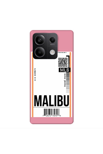 Other Xiaomi Redmi Note 13 5G Malibu Travel More Pink Colored Silicone TPU Θήκη