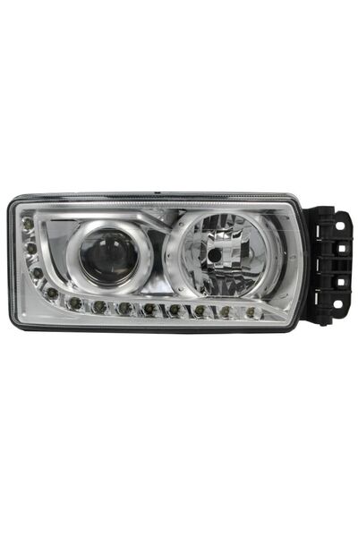 DT Spare Parts Far Dreapta (12 LED-uri x 1W/H7 Far electric cu motor și contr...