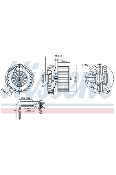 Nissens Ventilator Aeroterma RENAULT MODUS 87385