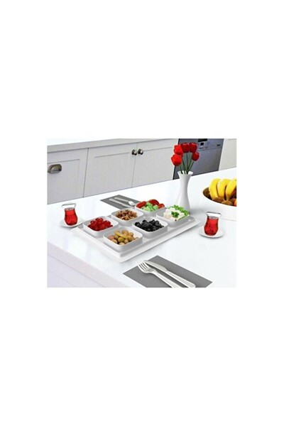 Empressco 6-Compartment 13-Piece Breakfast Set, Stylish and Functional Design