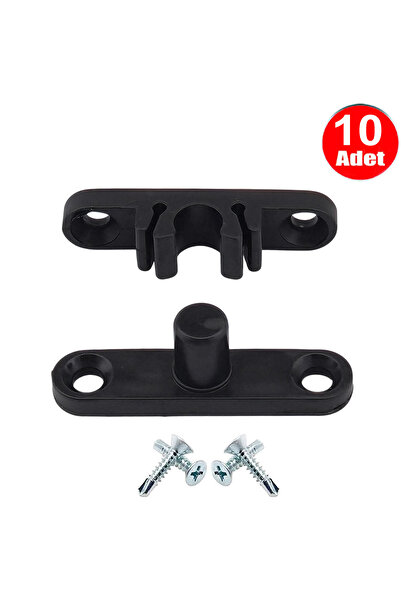 ALETÇANTAM Pvc Door Window Screen Black Plastic Snap Lock Hinge Small Size 4c...