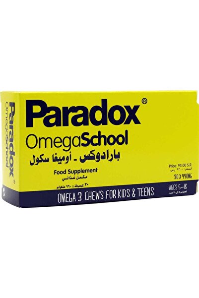 PARADOX Omega School Kids & Teens 30 Chewable Capsules