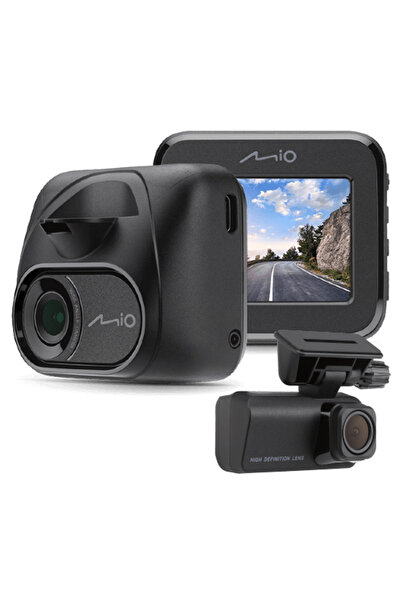 MİO MiVue C595WD + MiVue T30 Cameră auto față-spate, 2.0 " 1080P, Wi-Fi, GPS,...