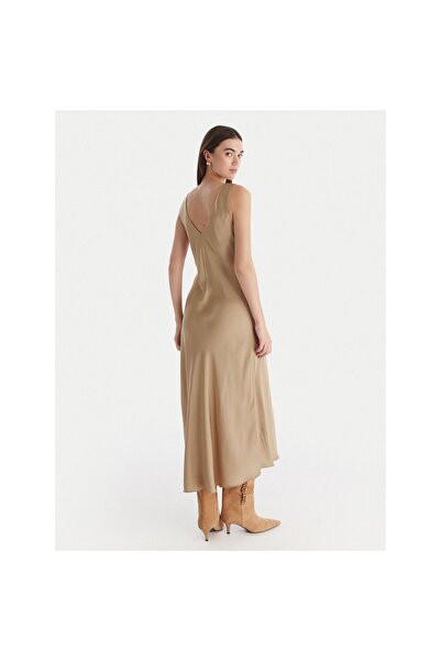 Vicolo Rochie de cocktail pentru femei TF0247 Bej