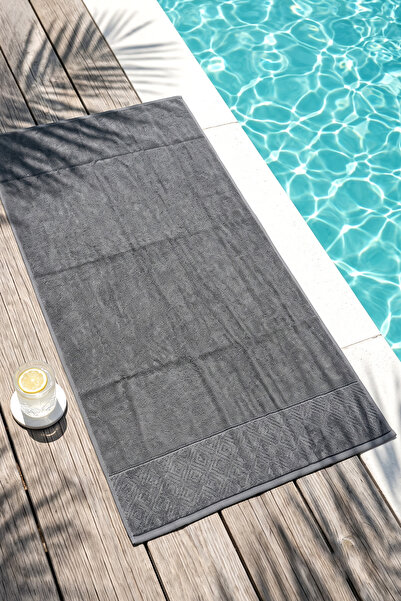 REMSA Cotton Sea Pool Beach Bath Towel 07 Anthracite