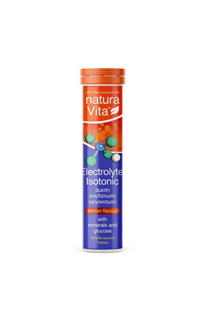 NATURA VITA Ηλεκτρολύτες Ισοτονικά Γεύση Λεμόνι 20 Δισκία