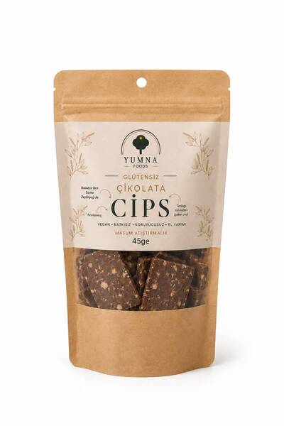 Yumna Foods Glutensiz Vegan Çikolata Cips 45Gr.