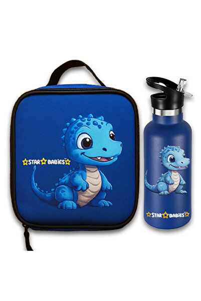 STAR BABiES Dino Themed Bento Lunch Bag , Toddler-Friendly, 3 Years+, Easy to...