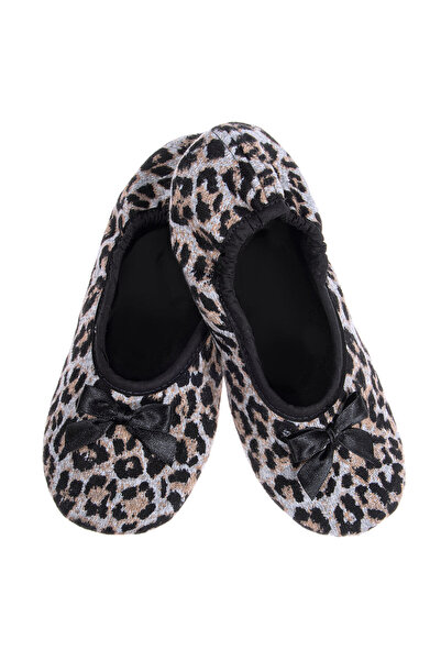 Amaryllis Slippers Μπαλαρίνα με animal print λεοπάρ, Ελληνικής κατασκευής