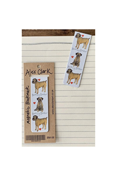 Alex Clark Semn de carte BM06, magnetic, cu ilustratie Border Terrier, multic...