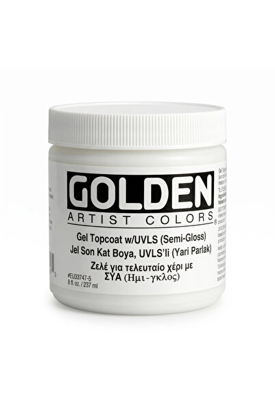 Golden طبقة جل علوية لامعة مع حماية من الأشعة فوق البنفسجية