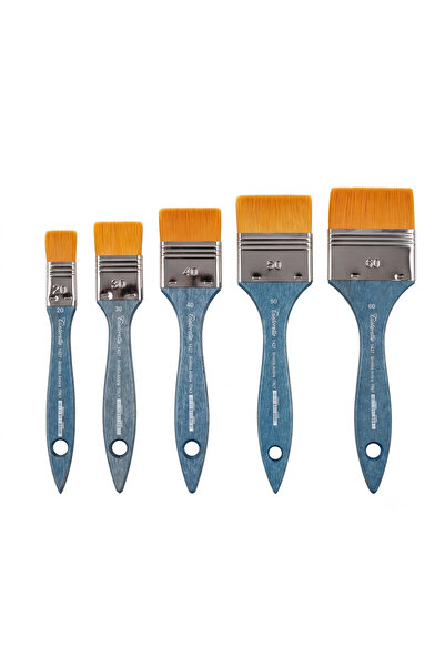 TINTORETTO Ambra Fiber Synthetic Brush 1427 Series Set of 5