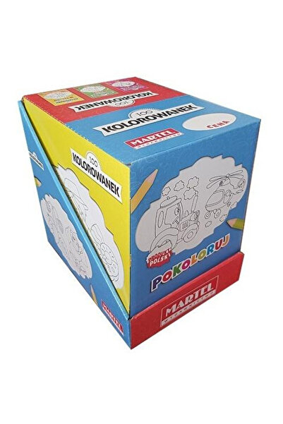 OEM Set 100 carti de colorat Martel MIX, in etui carton, pentru copii, Multic...