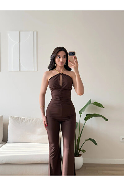 Zoom Butik İspanyol Zincir Detay Tulum - KAHVE