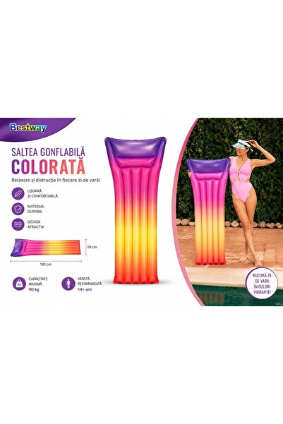 BESTWAY Saltea gonflabilă plutitoare Fashion 183 × 69 cm