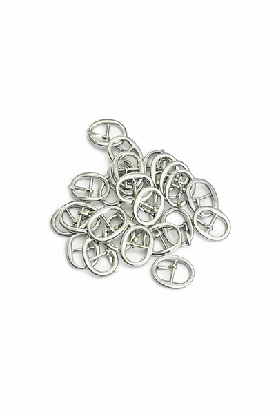 iğne izi 10 Adet 22 mm Metal Pin Tokalı Çanta Saat Tokası Gümüş, Oval Metal Ç...