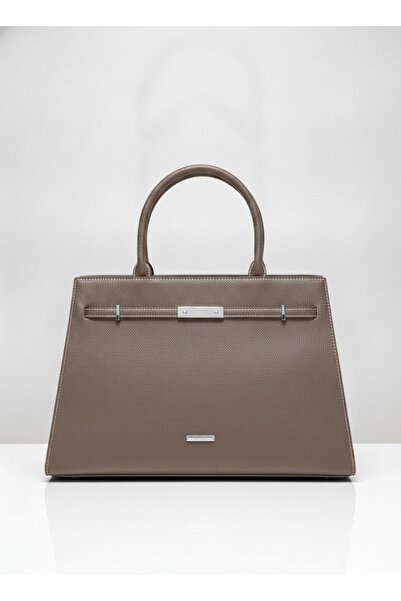 SilviaRosa Women's Structured Tote Handbag, -Leather, Top Handles