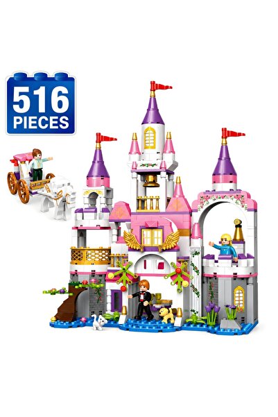 Minibric Set de Constructie cu Piese Tip Blocuri Construit 516 Piese Dreamy C...