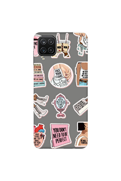 Other Samsung A12 Everything will be okay Grey Colored Silicone TPU Θήκη