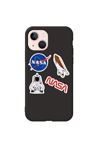 Other Apple iPhone 13 Nasa Black Colored Silicone TPU Θήκη