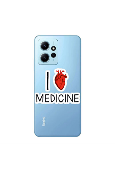 Other Xiaomi Redmi Note 12 4G I Love Medicin Transparent Silicone TPU Θήκη
