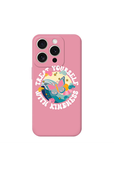 Other Apple Iphone 16 Pro Kindless Yourself Pink Colored Silicone TPU Θήκη