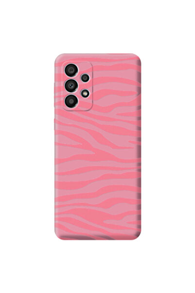 Other Samsung A33 Pink Zebra Pink Colored Silicone TPU Θήκη