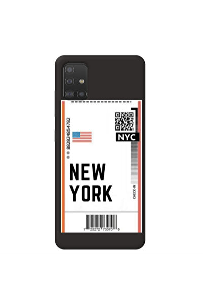 Other Samsung M31S New York NYC Black Colored Silicone TPU Θήκη