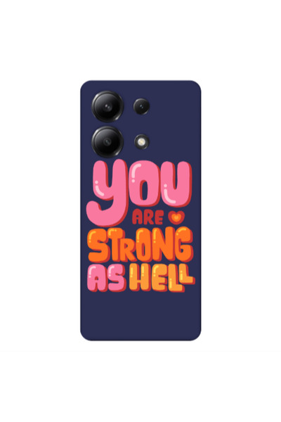 Other Xiaomi Redmi Note 13 4G You are Love Strong Dark blue Colored Silicone ...