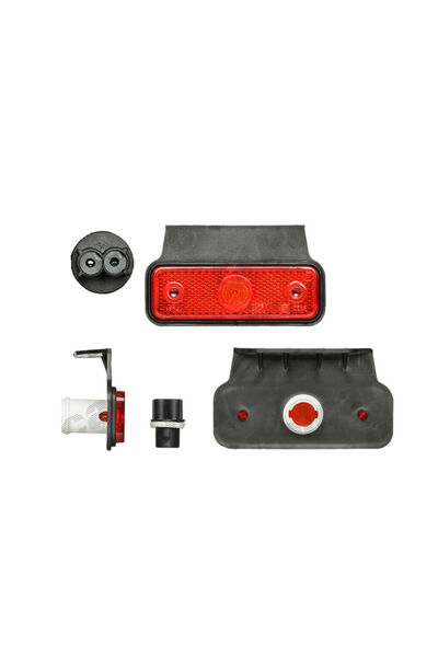 RapidAuto Lampa gabarit auto 12/24V dreptunghiulara Rosie, cu suport bec, 95x...