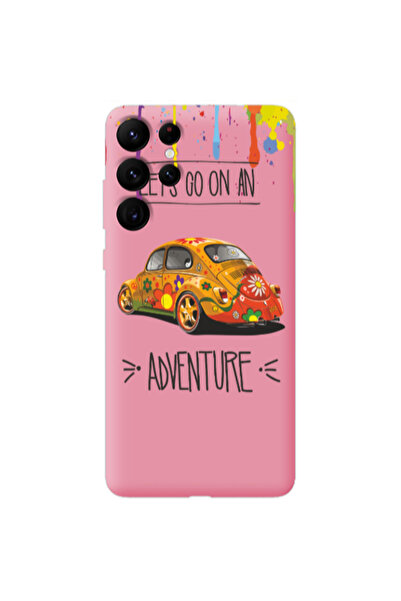 Other Samsung S22 Ultra Adventure Pink Colored Silicone TPU Θήκη