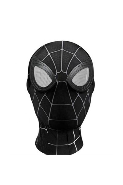 Butic Örümcek Adam Maske Cosplay Her Yaş İçin Uygun Kumaş Maske Kostüm Aksesuarı