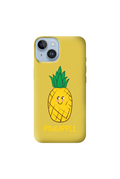Other Apple iPhone 14 Plus Pineapple Yellow Colored Silicone TPU Θήκη