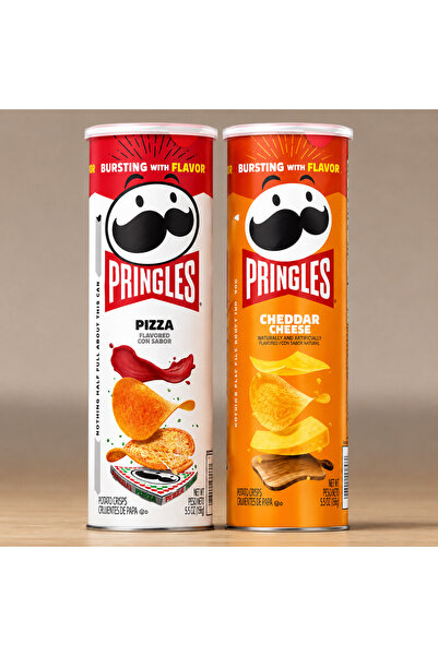 Pringles PİZZA & CHEDDAR CHEESE (toplam 2 adet )