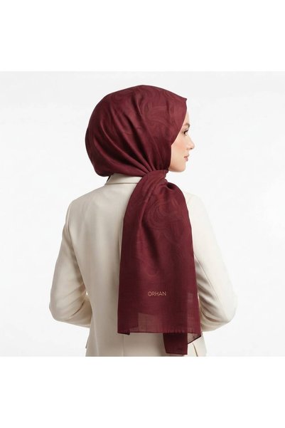Hadiye Kılıç Butik ORHAN Desenli Premium Pamuk Viskon Şal - Hafif, Kaymaz, Dö...
