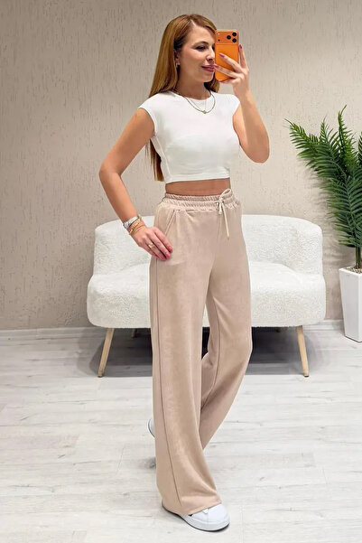fiolin Soft Touch Batik Boyamalı Modal Pantolon