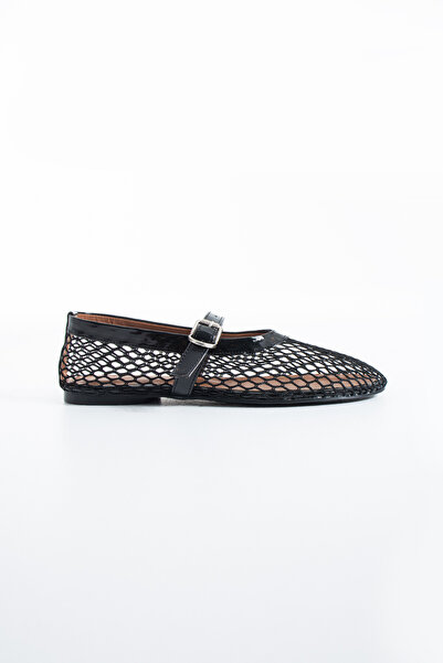 DUXAL SHOES حذاء ماري جين نسائي من أيلة مزود بإبزيم شبكي