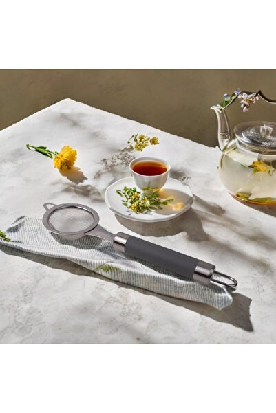 Yıldızan Albemo Stainless Steel Tea Strainer with Silicone Handle |   Silicon...