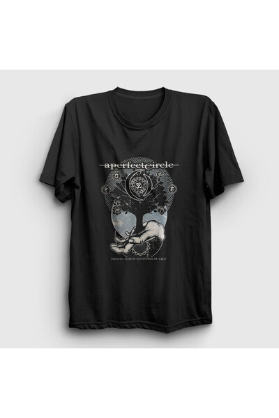 ZOKAWEAR Unisex Black San Antonio a Perfect Circle T-Shirt 455Zw