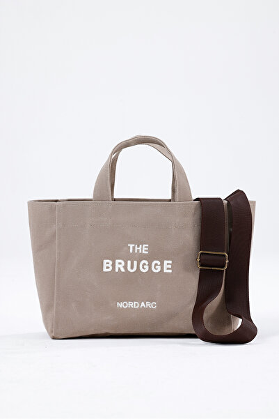 nord arc The Brugge Waxed Canvas Beige Tote Bag - Canvas Beige Tote Bag