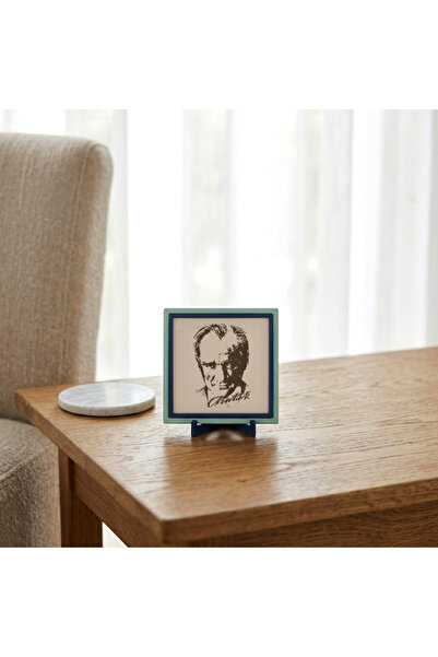 Miaju Atatürk Portreli Premium Masaüstü Aksesuarı, Modern Yaşam Alanlarına Es...