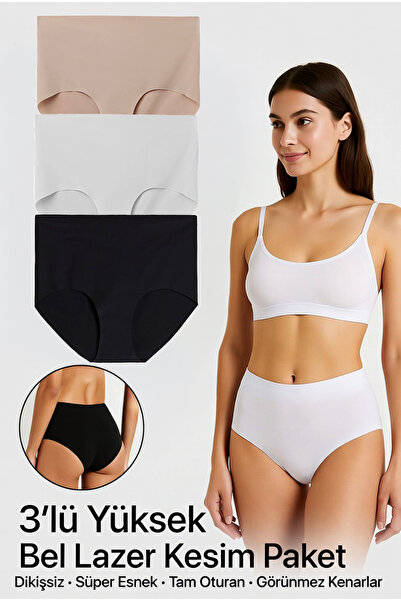Yohannes Club Kadın, Lazer Kesim Dikişsiz Kadın İç Çamaşırı, Bikini ve Yüksek...