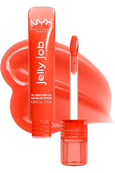 NYX Professional Makeup Jelly Job, Full-Bodied Shine Gloss, Lip-Smoothing Shi...