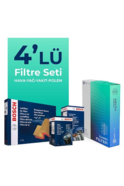 Bosch Honda CR-V 1.6 Dizel Filtre Bakım Seti (2013-2018) 4 Lü