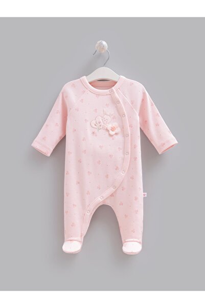 Caramell 100% Cotton Rose Girls' Jumpsuit Pink